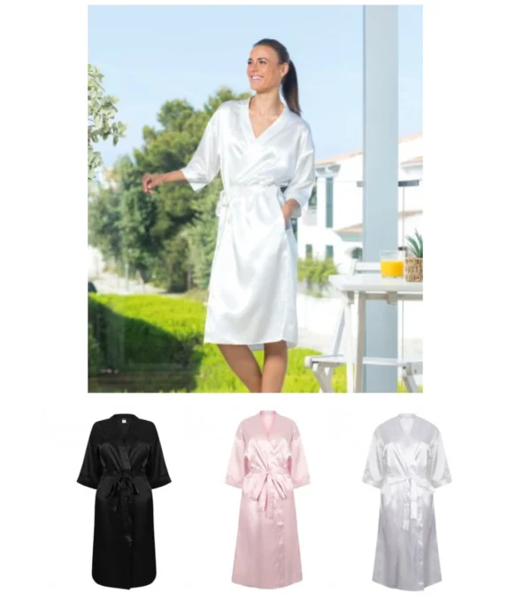 Towel City TC54 Ladies Satin Robe